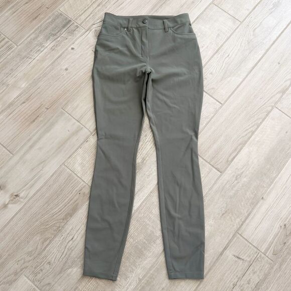 Lululemon City Sleek Slim-Fit 5 Pocket High-Rise Pant in Grey Sage Size 28 - Picture 11 of 13